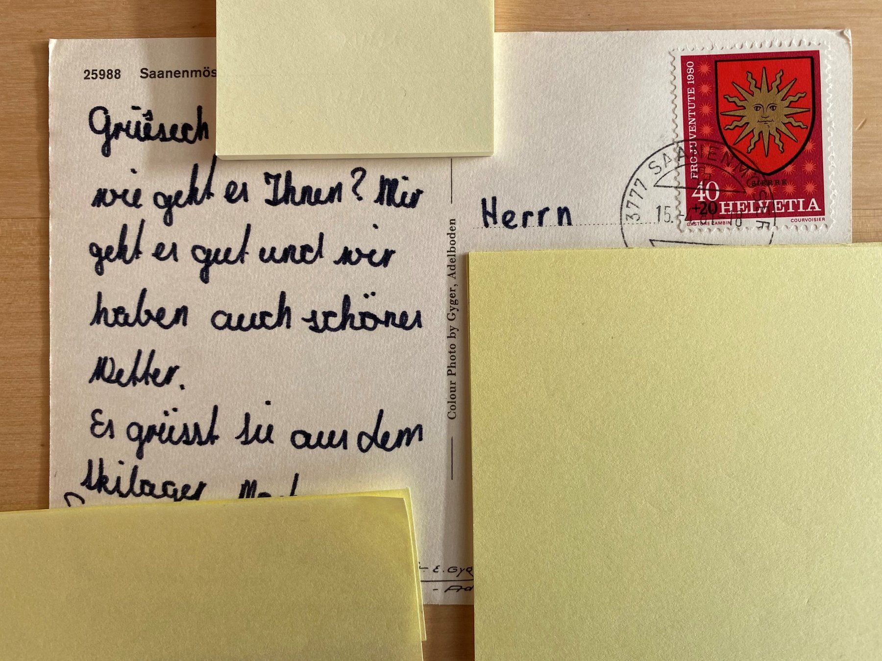 Cartoline postali: AK Saanenmöser BE (1981) – Usato da deitingen venduto da popcorn02 1