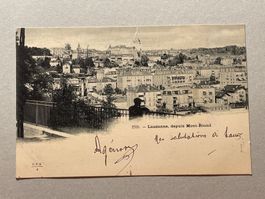 Alte Postkarte von Lausanne, Mont-Riond