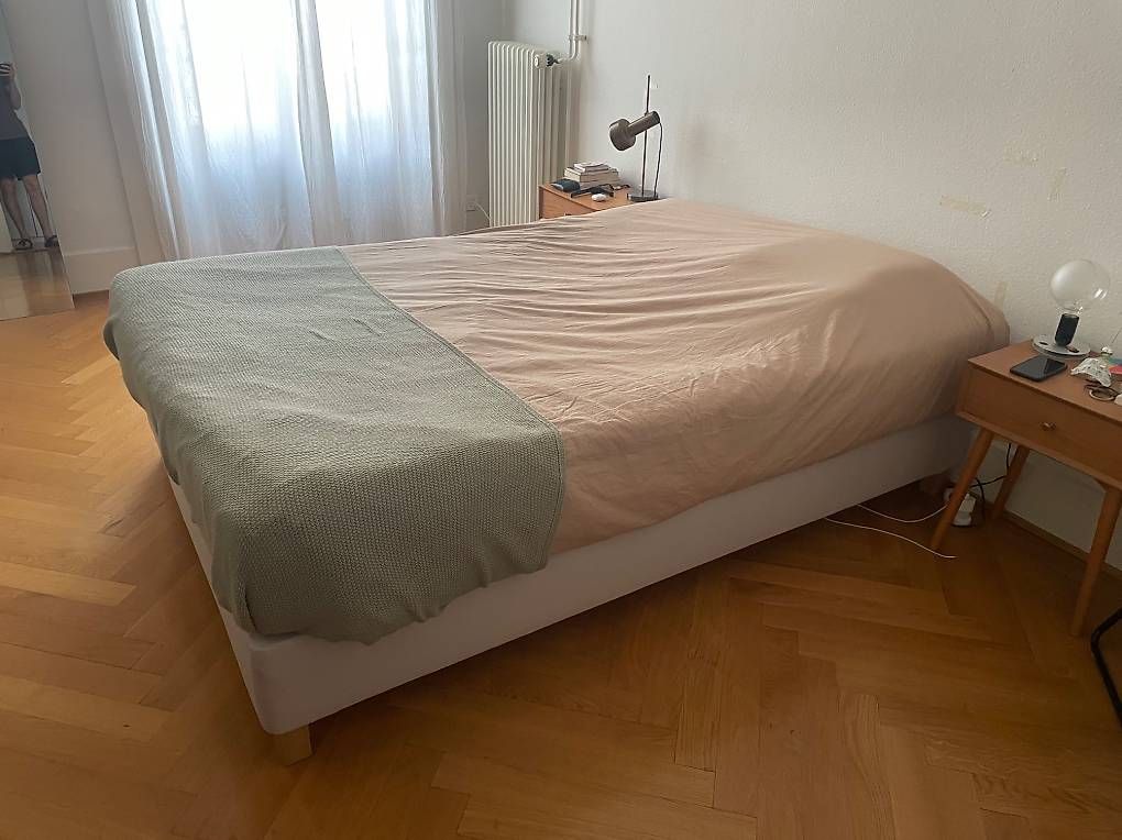Ikea Betten: Lit Ikea 140x200 en Tissu – Gebraucht aus Genève von dur_tvc2 1