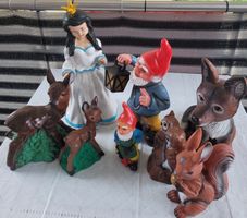 8 Vintage Gartenfiguren Dekoration 6 davon ZEHO