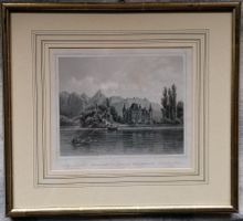 Schloss Schadau Thun - antiker Stich