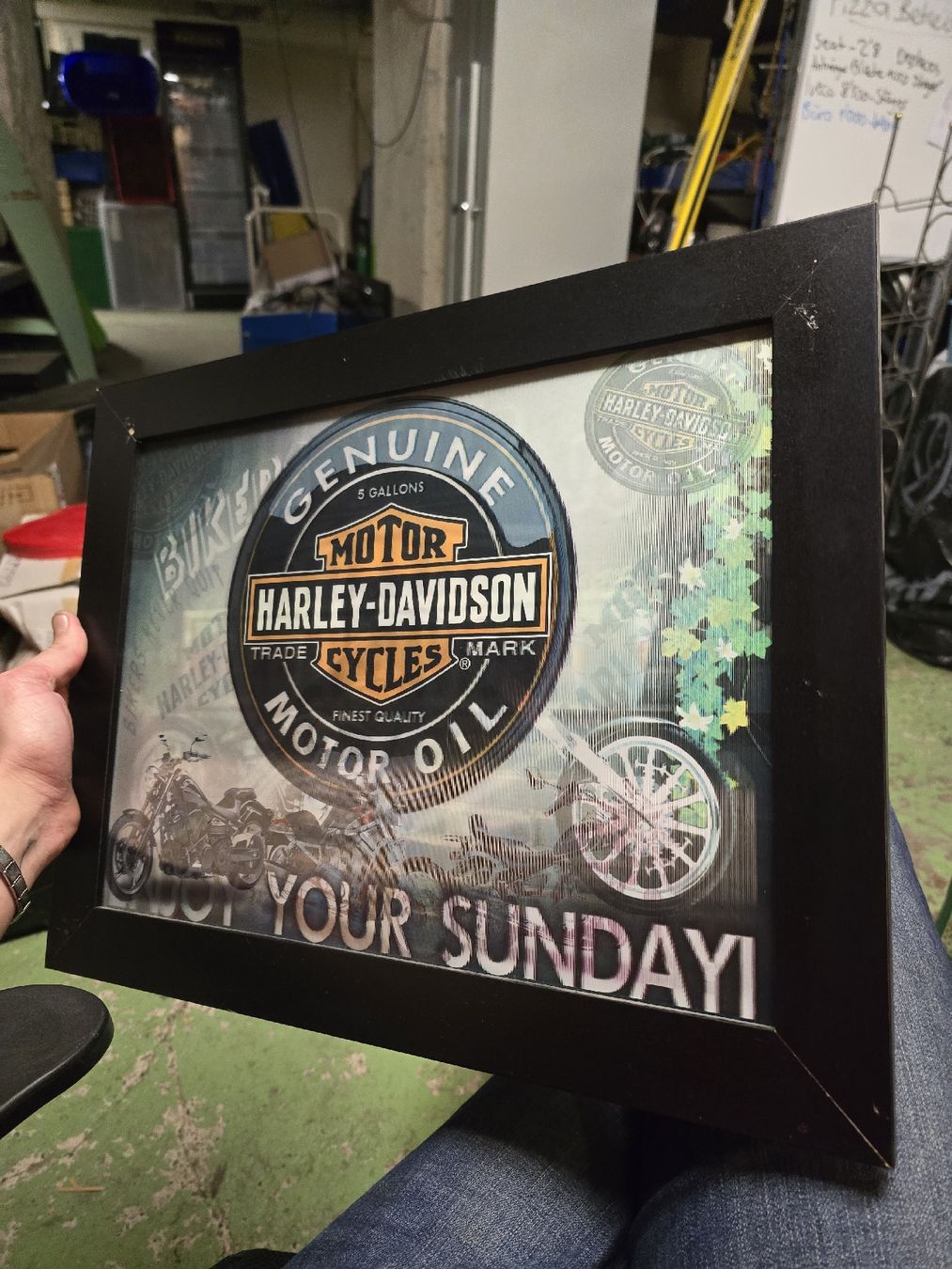Foto & Immagini: Harley-Davidson Bilder je nach Blickwinkel gerahmt – Usato da Rorschach venduto da TimelessTrading 2