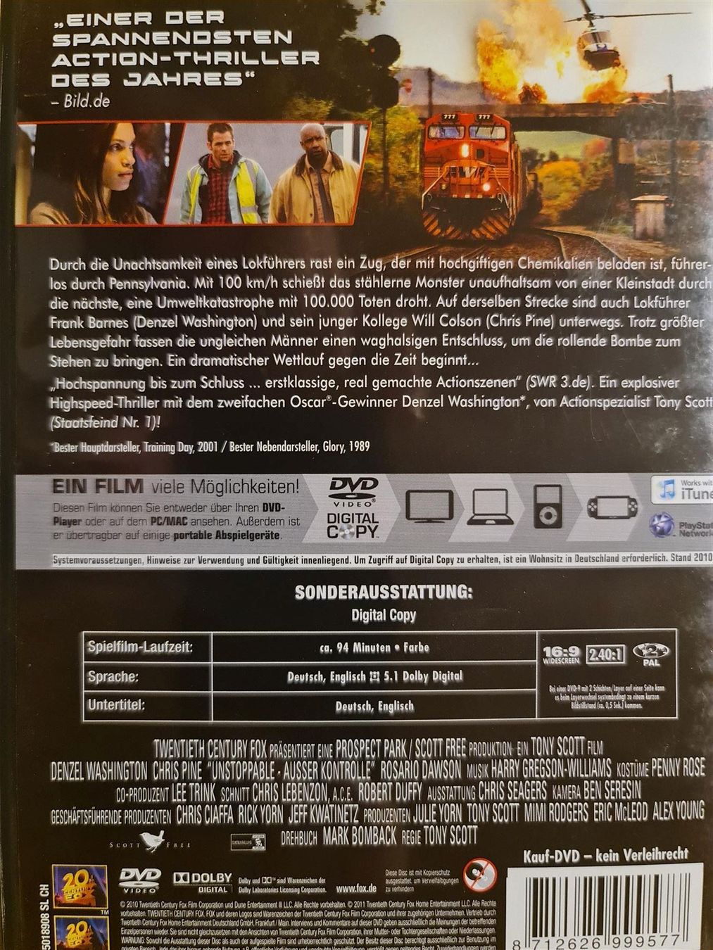 Alle DVDs: Unstoppable - ausser Kontrolle – Gebraucht aus Dintikon von Vexi 1