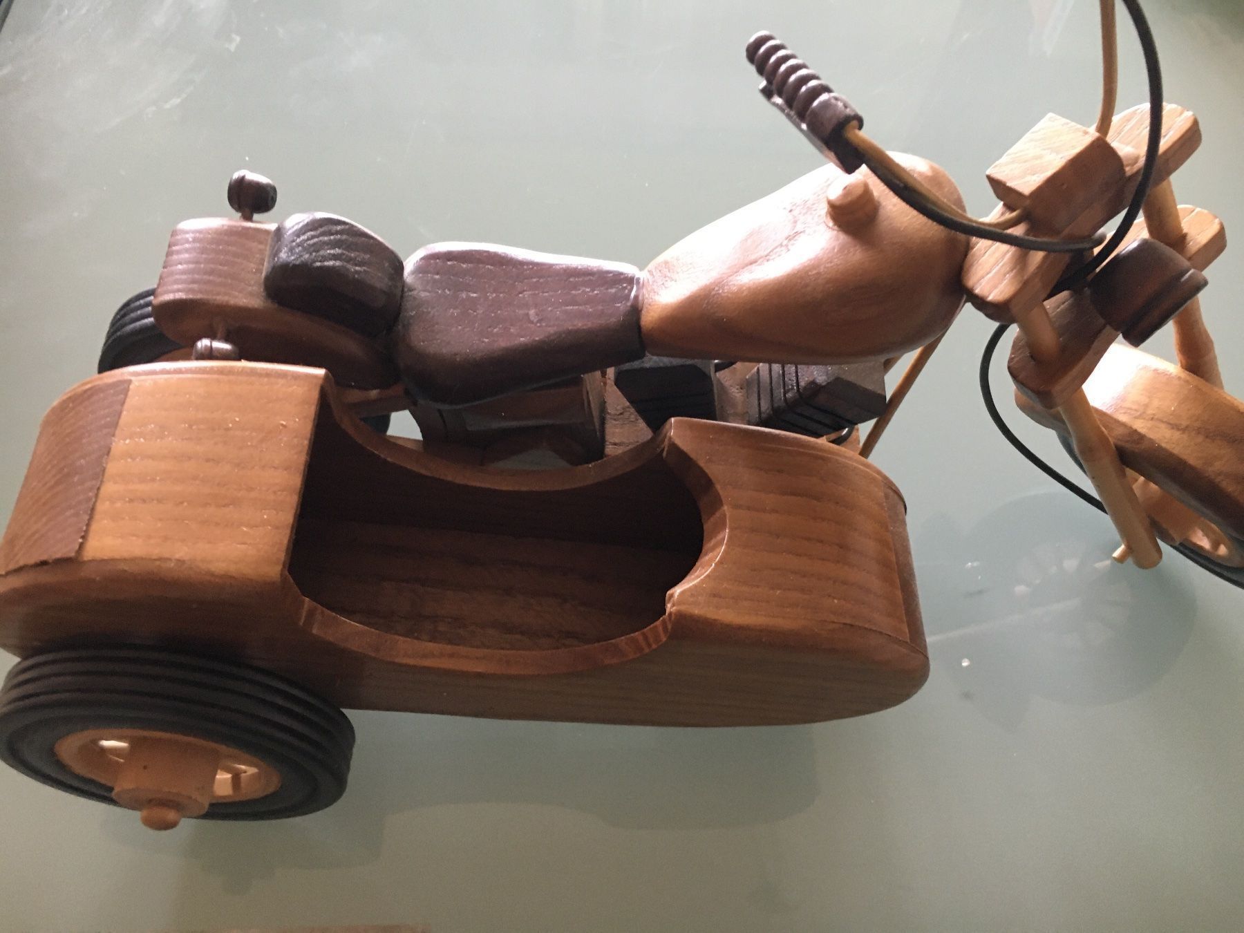 Kit di modellismo & Modellini statici: Holz Deko-Motorrad mit Seitenwagen – Usato da Zürich venduto da kubraun 1