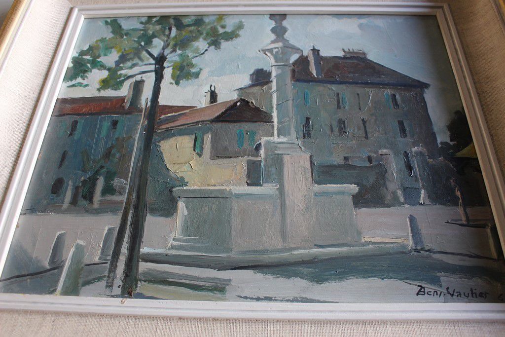 Dipinti: Tableau Benjamin VAUTIER Carouge Genève – Usato da Vandoeuvres venduto da Dom-Tom 1