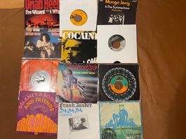 Vinyl Sammlung 12x 70's Rock, psychedelic 45's
