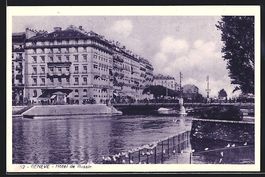 AK Genève, Hotel de Russie, 1933