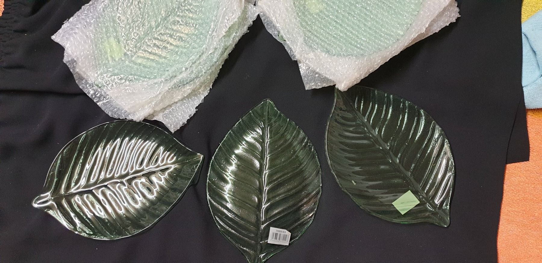 Teller: Glasteller Blatt – Neu (gemäss Beschreibung) aus Wildhaus von enzian66