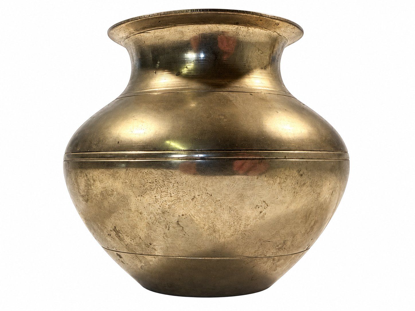Vasen & Gefässe: Bauchige Metallvase in Messingoptik – Gebraucht aus Zollikerberg von lin_yc2n 4