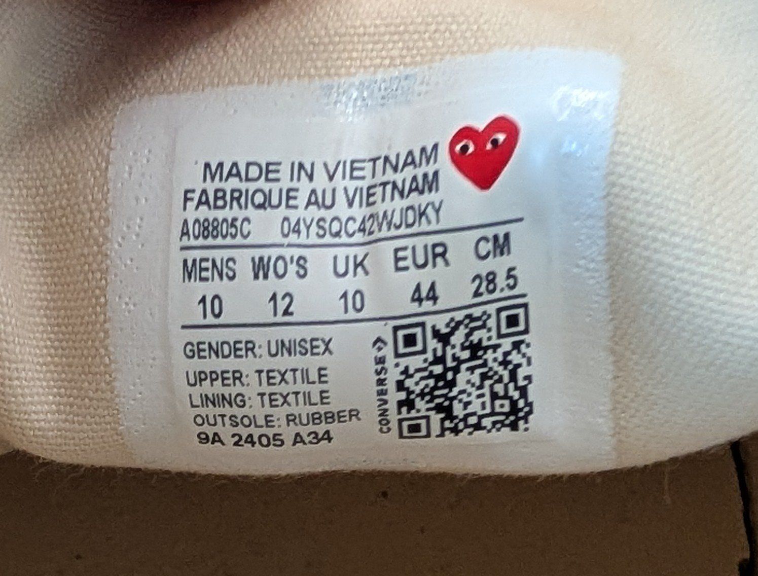 Comme Des Garcons Herrenschuhe: Comme des Garçons PLAY x Converse Schuhe Gr. 44 – Gebraucht aus Luzern von mac_qh8h 3