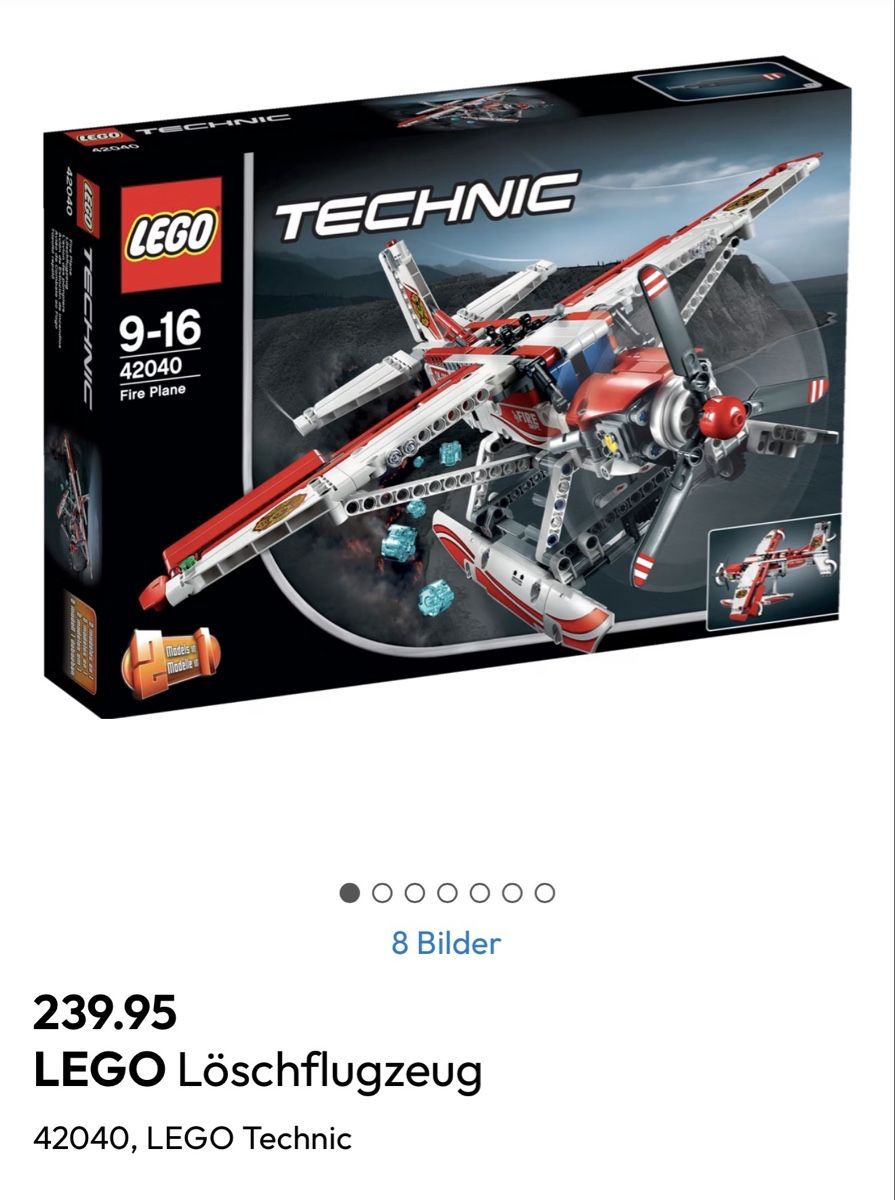 Lego Kit di costruzioni: Lego Technic Löschflugzeug – Usato da Luzern venduto da Sbalu1984