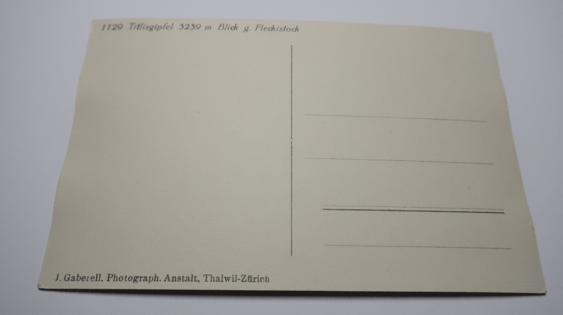 Ansichtskarten: Titlisgipfel Blick g. Fleckistock – Gebraucht aus Cormoret von Pascalll2001 4