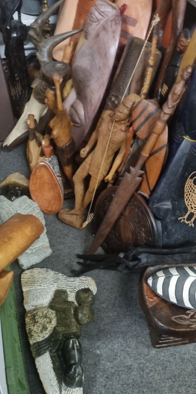 Internationale Kunst: Grosse Maske aus Afrika Holz. – Gebraucht aus Flums von Flumsantik 6