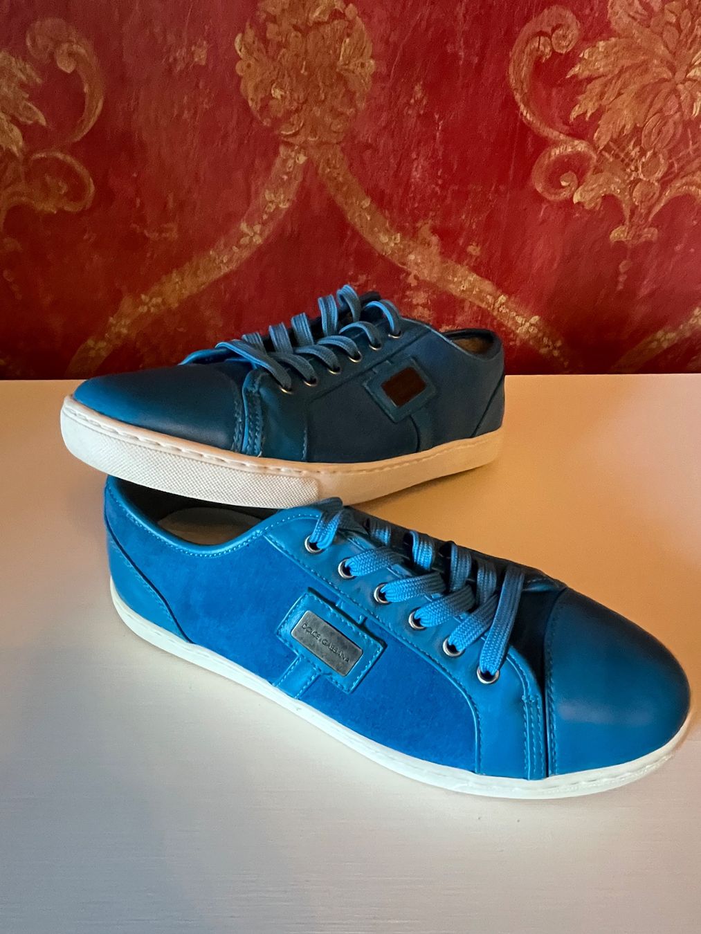 Dolce & Gabbana Herrenschuhe: Dolce & Gabbana en daim et cuir bleu – Gebraucht aus GENEVE von hehakasapa 8