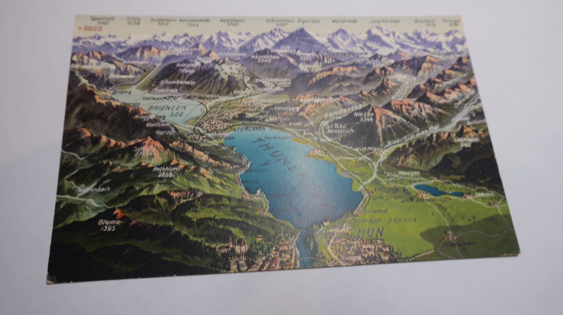 Ansichtskarten: Thuner See Thun Panorama – Gebraucht aus Cormoret von Pascalll2001 1