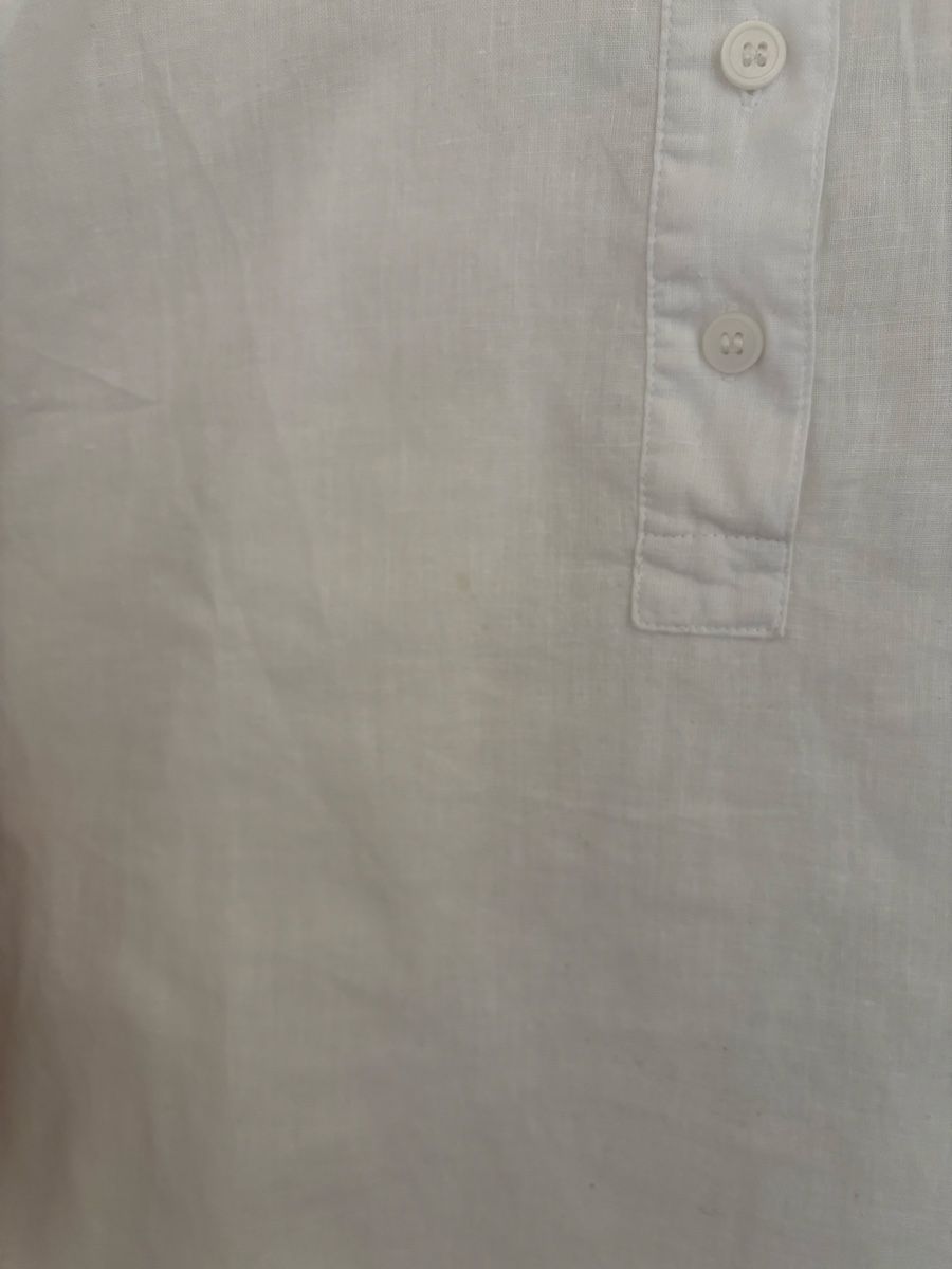 H&M Camicette: H&M Bluse Leinen weiss Langarm S – Usato da Bern venduto da wisemagpie 5