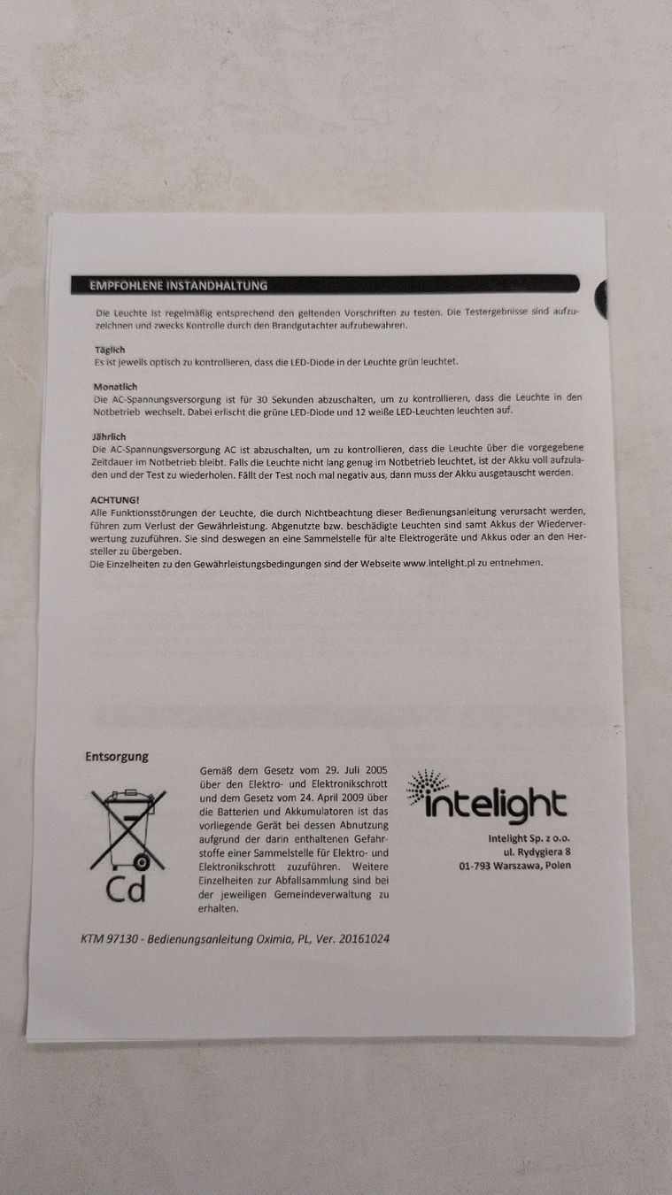 Lampadari & plafoniere: Fluchtwegleuchte zur Deckenmontage – Nuovo e nell'imballaggio originale da Volketswil venduto da mar_c5pv 5