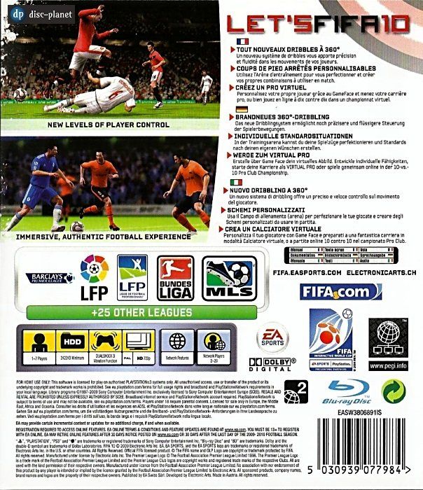 Sony Giochi: PS3 - Fifa 10 – Usato da Embrach venduto da disc-planet 1