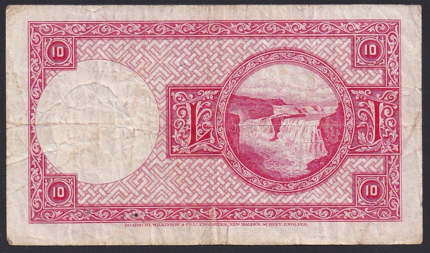 Banconote: Island 10 Kronur 1948 – Usato da Brugg AG venduto da banknoten_muesli 1