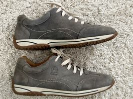 Gabor Sneaker grau Leder Gr. 6.5 guter Zustand