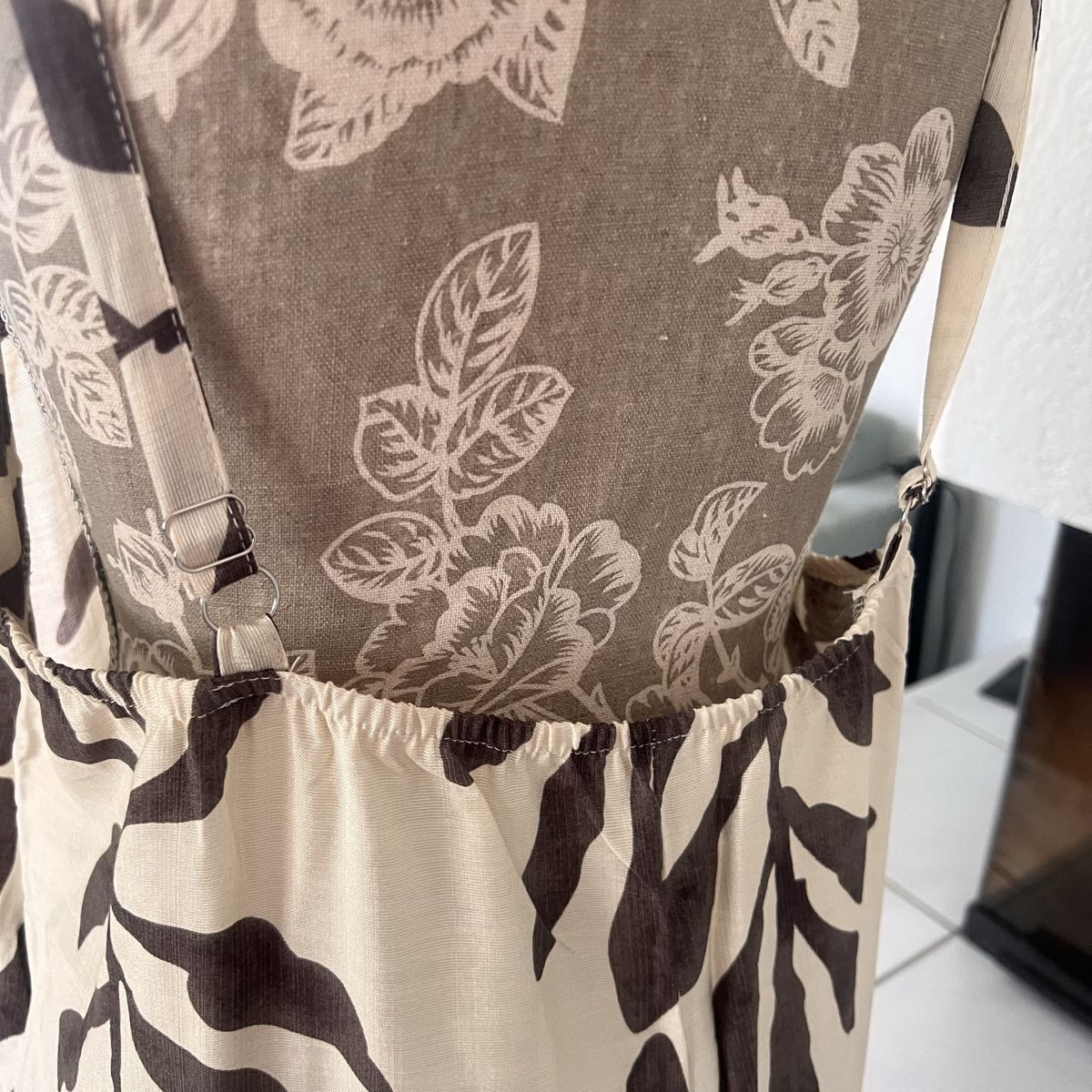 Tute: Jumpsuite mit Blattmuster creme/braun Gr. XL – Nuovo (secondo la descrizione) da Seon venduto da Sunny-Schmuck78 3