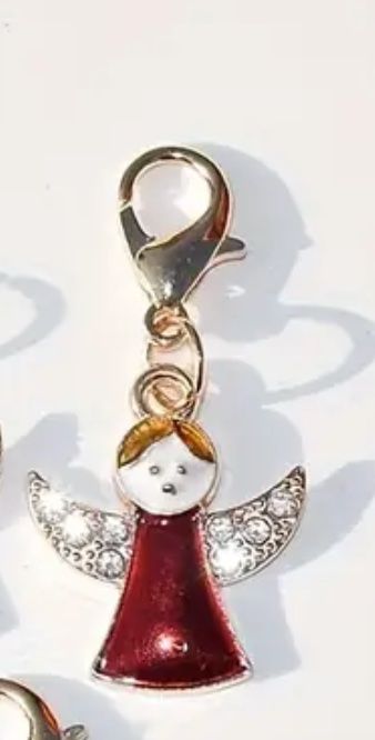 Ciondoli: Charm roter Weihnachtsengel – Nuovo e nell'imballaggio originale da Wagenhausen venduto da M.Sieg