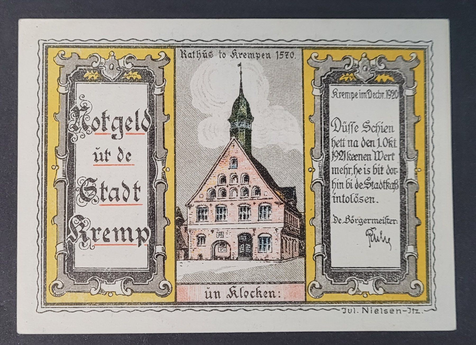 Banconote: 100 PFENNIG / KREMPE 1920 – Nuovo (secondo la descrizione) da Mumpf venduto da antonio_schweiz_961