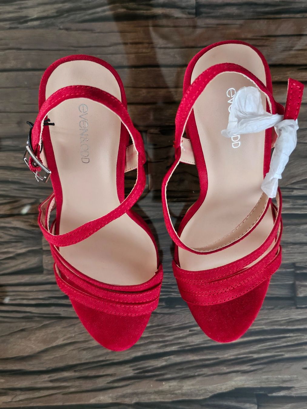Scarpe da donna: Rote Even&Odd Sandaletten Gr.37 / NEU – Nuovo e nell'imballaggio originale da Birr venduto da V-K 2