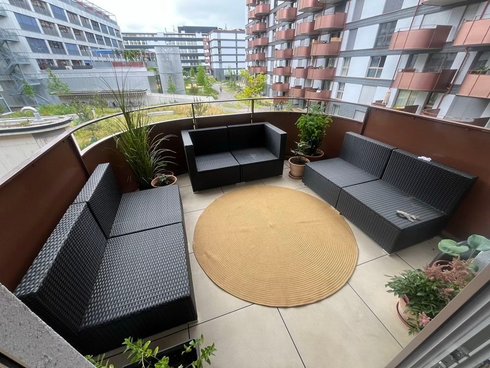 Fauteuils: Rattan Lounge Schwarz – D'occasion à Dübendorf par axr_7jb9