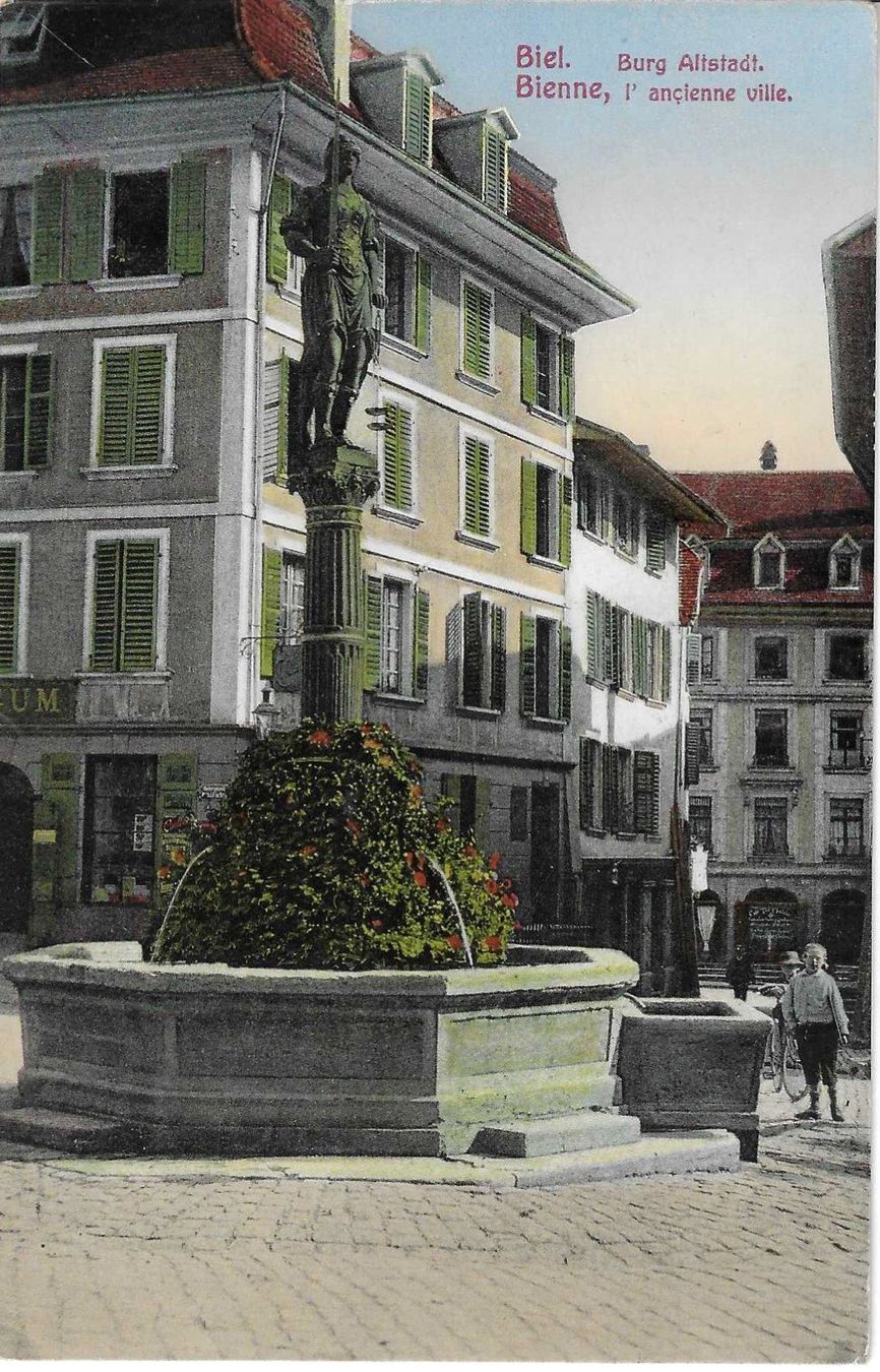 Cartoline postali: Biel-Bienne - Burg Altstadt – Usato da Savagnier venduto da Ne2065