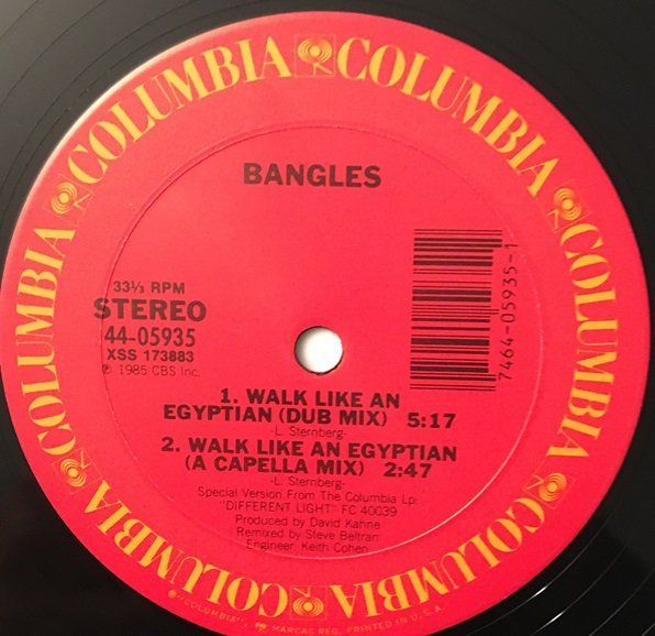 Dischi in vinile: Bangles – Walk like an Egyptian (12'' Single) – Usato da Grüningen venduto da azulvinyl 3