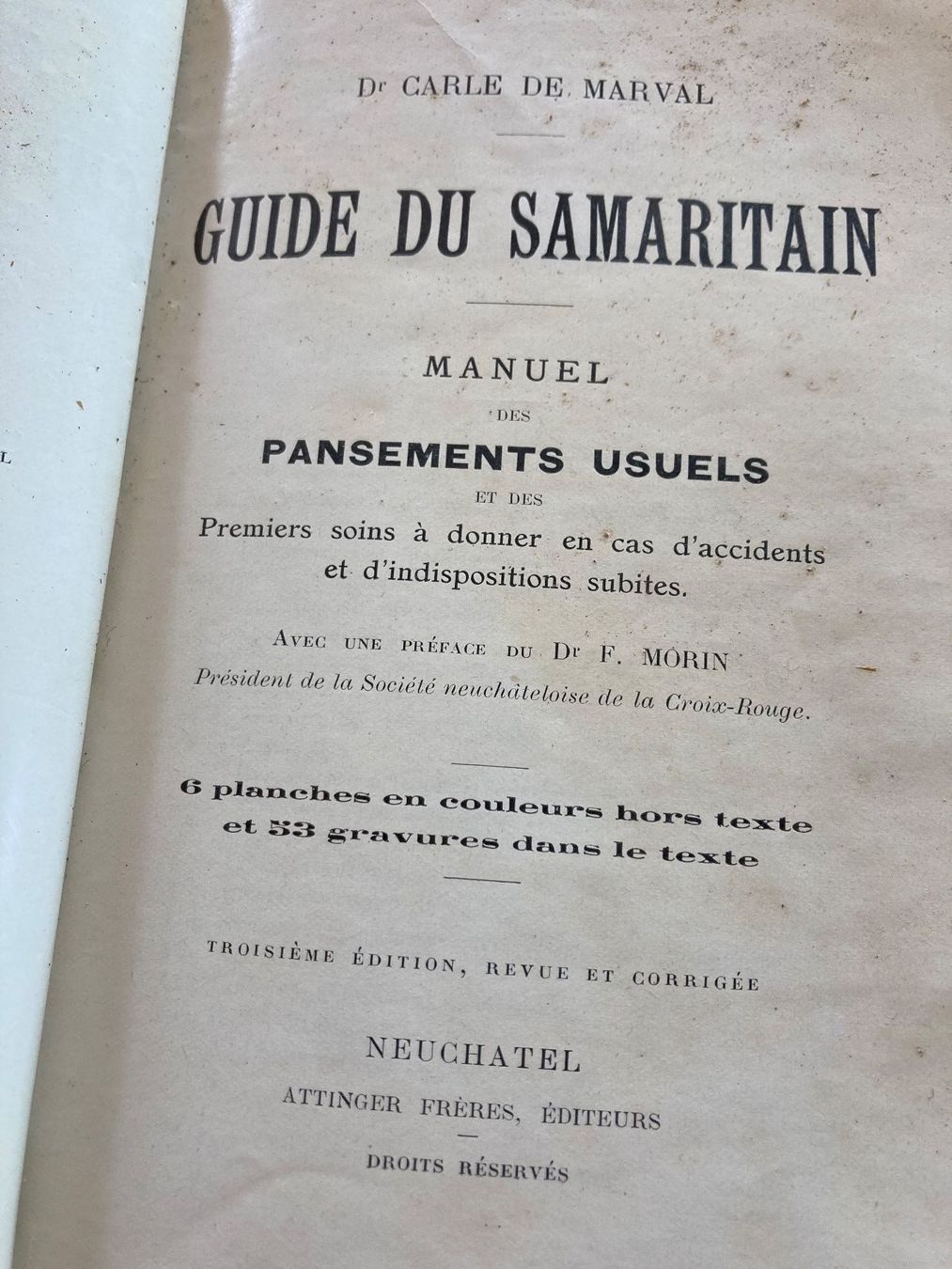 Libri: Guide Samaritains Croix-rouge Neuchâtel – Usato da St-Cierges venduto da LeRegain 2