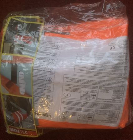 5 neueWarnweste Leina-Werke Modell YD-018 orange Grösse S-XX