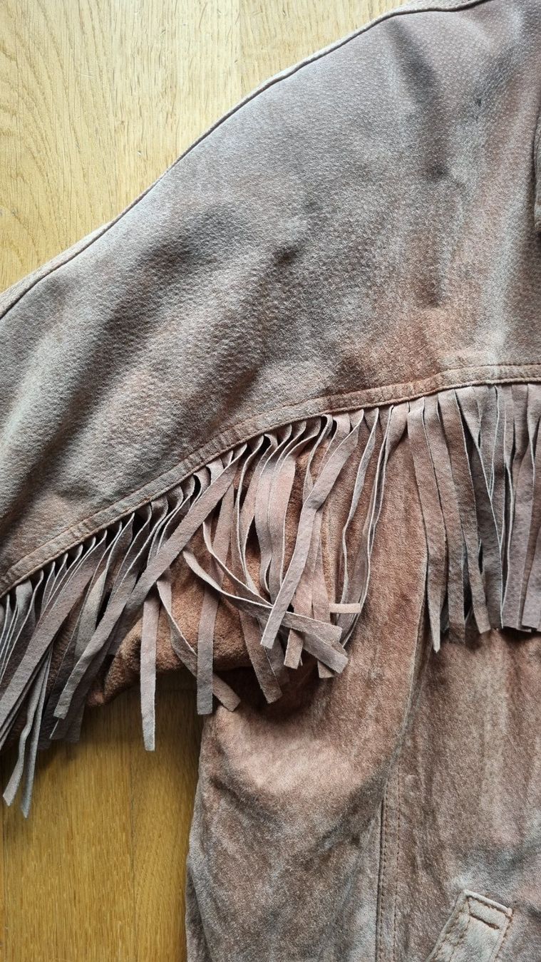 Costumes: Fransen-Lederjacke von Rocky Gr.136 Wildleder – D'occasion à Belp par MaSu39 3