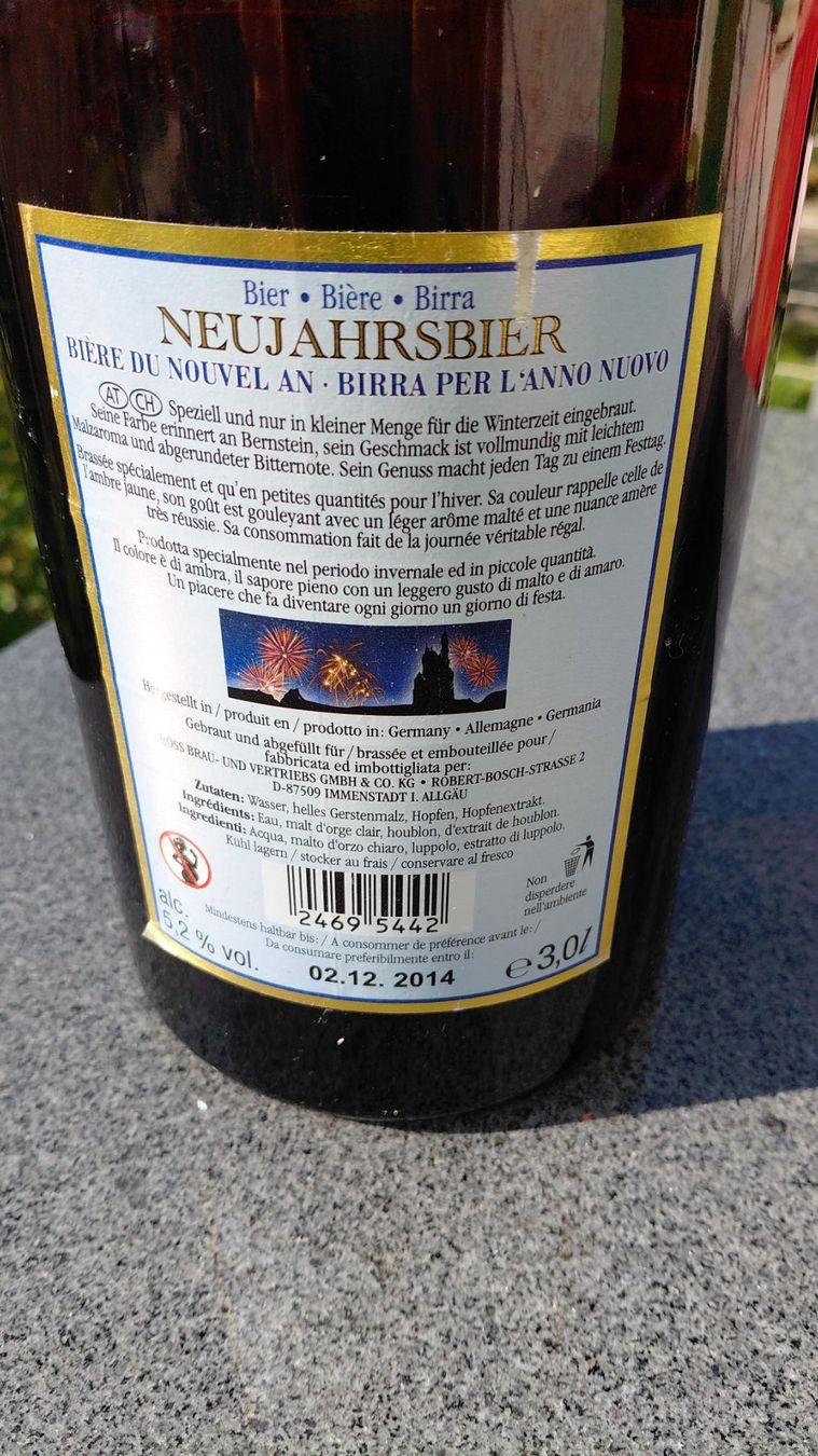 Bicchieri, Caraffe & Bottiglie: Leere 3 Liter Bierflasche – Usato da Gelterkinden venduto da martinom 1