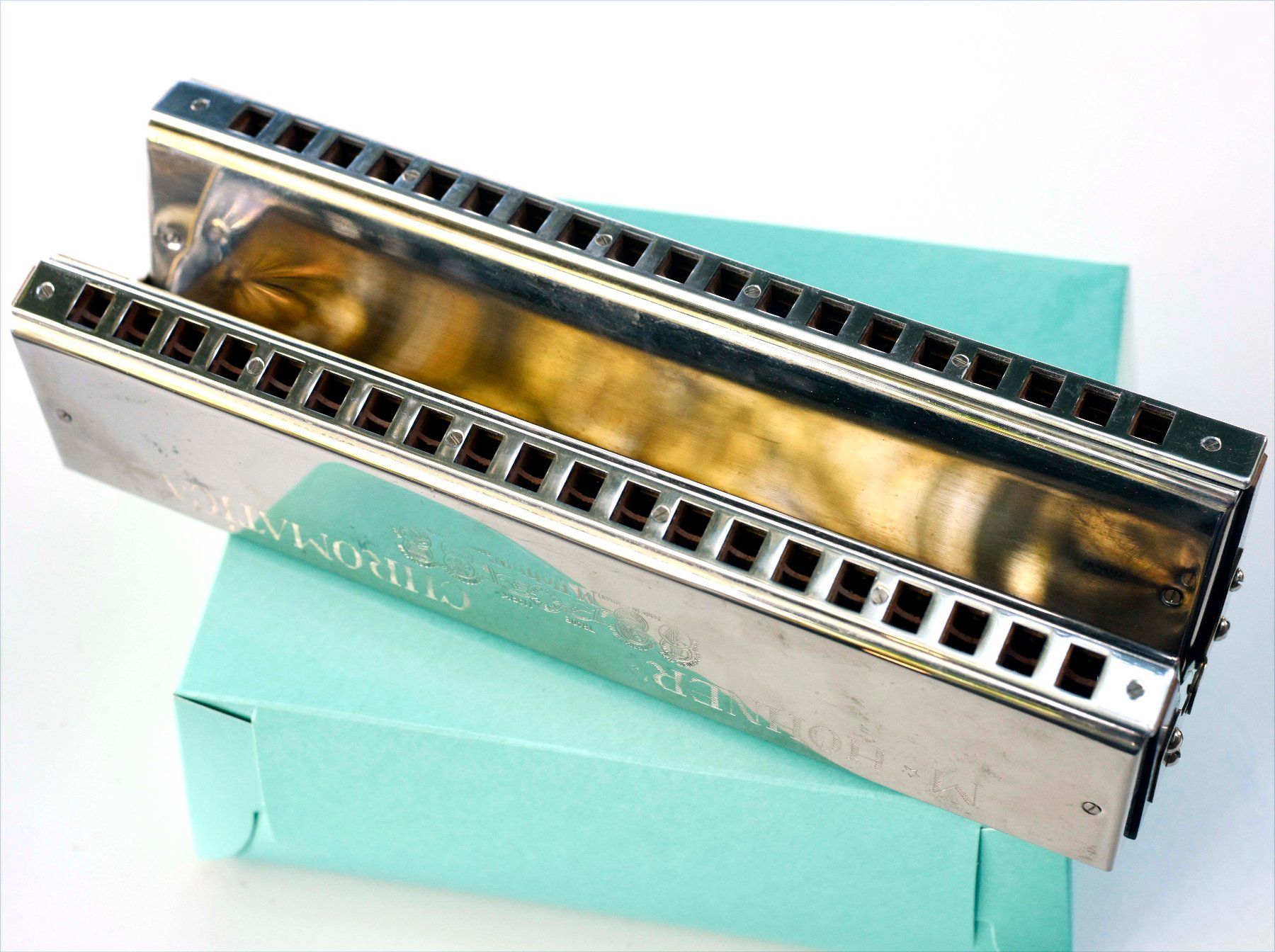 Hohner Strumenti musicali: HOHNER einmalige Bass-Mundharmonica "CHROMATICA" – Usato da Wilen b. Wollerau venduto da tommton 4