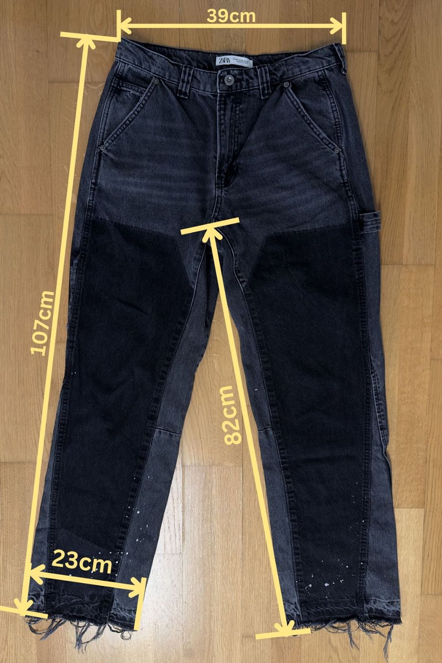 Zara Jeans: Zara - Flared Jeans Schwarz (Gr.38) – Usato da Uster venduto da jul_5dvx 6
