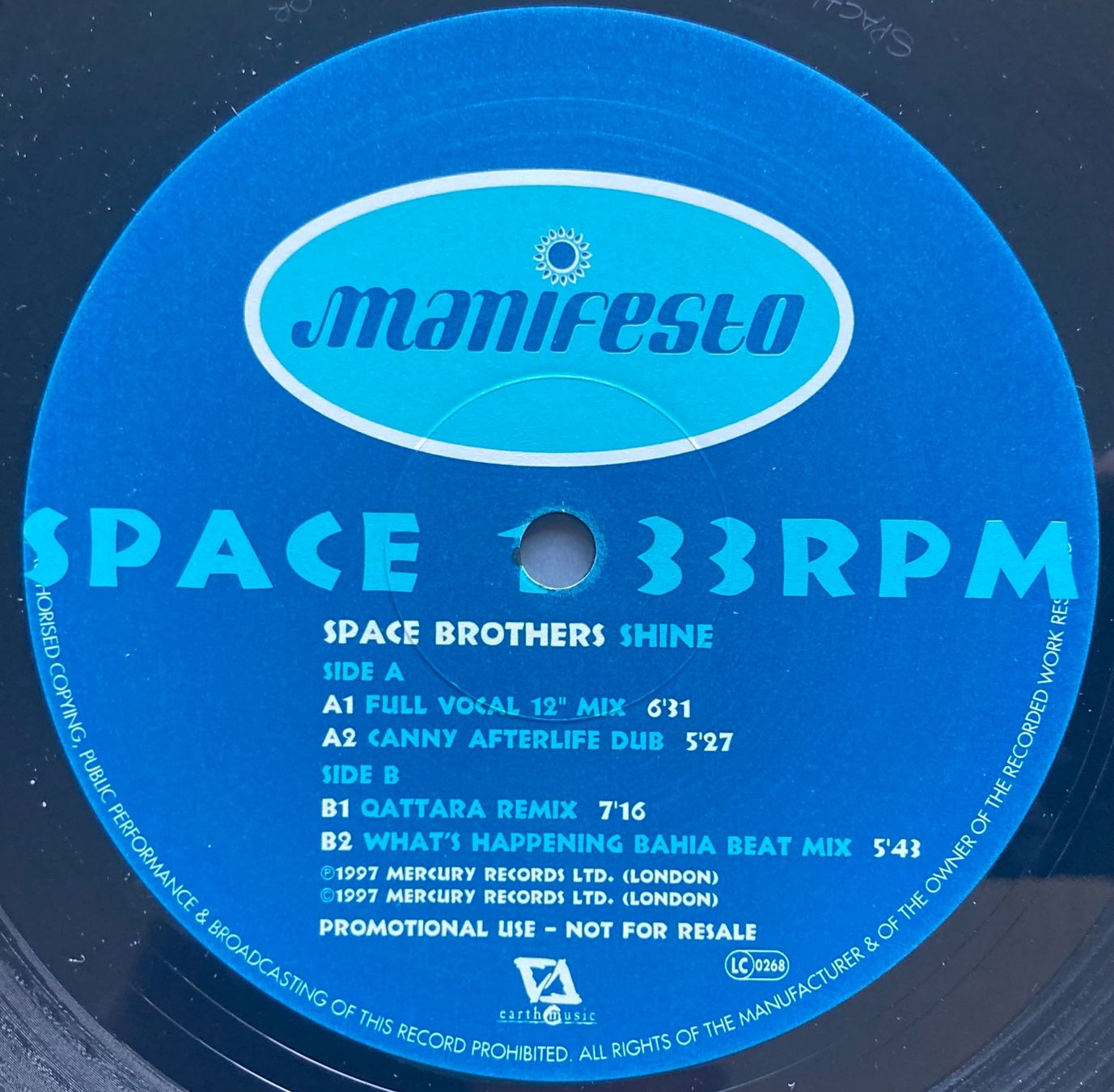 Vinyles: THE SPACE BROTHERS - SHINE – D'occasion à Poliez-Pittet par Newtown-Records 2