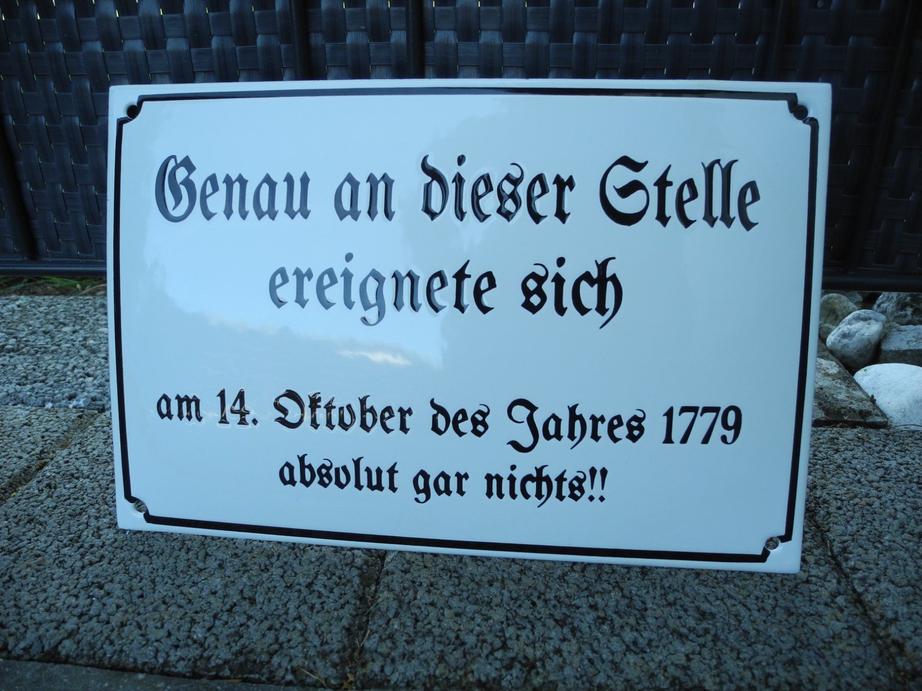 Insegne: WITZIGES EMAILSCHILD – Nuovo (secondo la descrizione) da Reinach AG venduto da Huckleberrysix 2