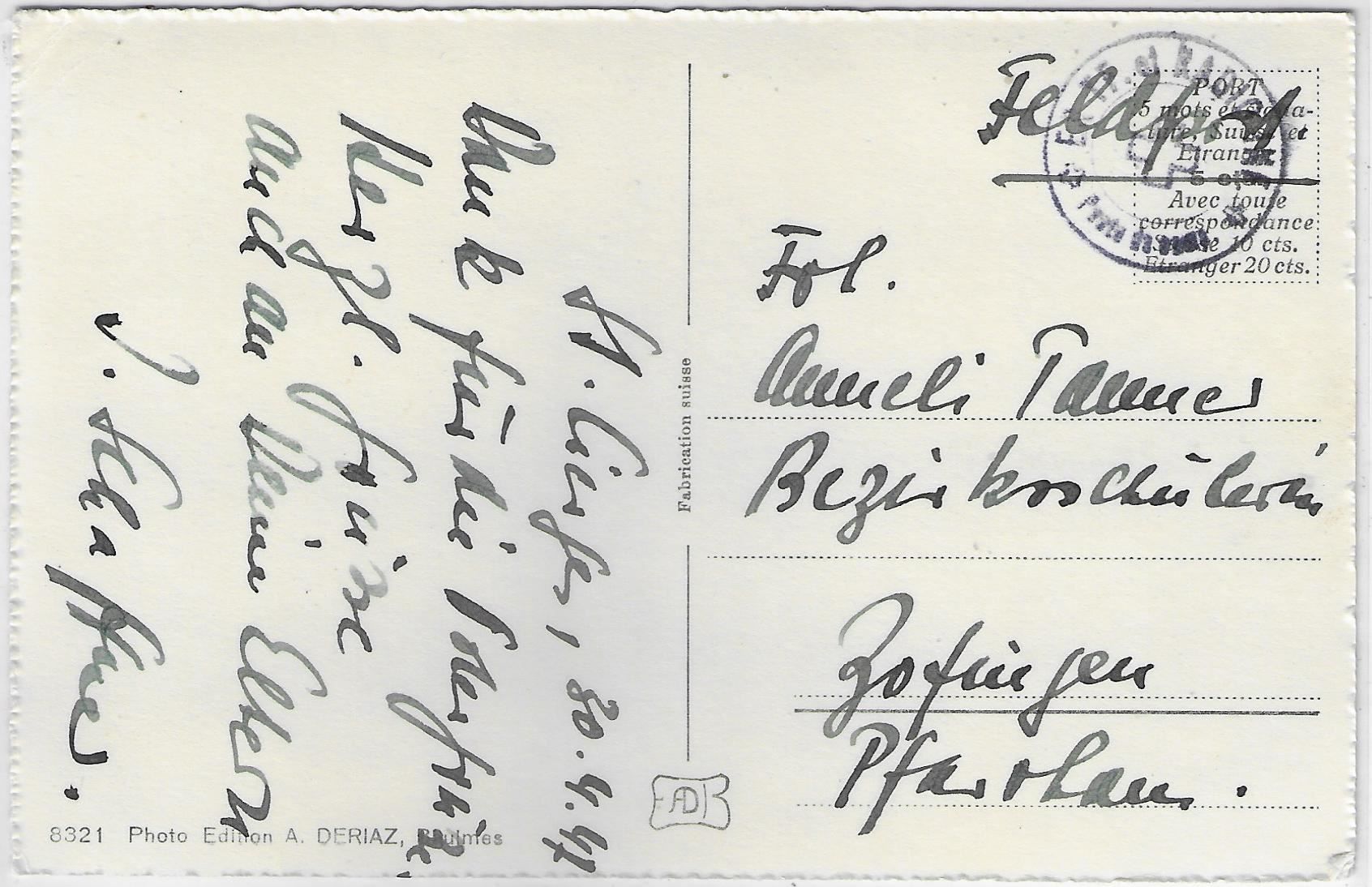 Cartoline postali: St. Cierges - Vue generale – Usato da Ettingen venduto da Kartenplanet 1