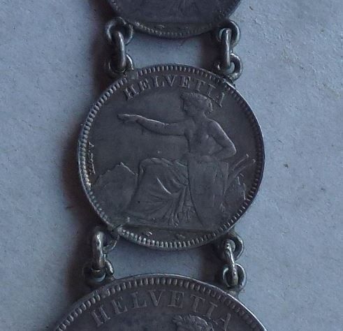 Catenine: Schweizer Münzkette ab 1850 – Usato da Walkringen venduto da Casablanca777 7