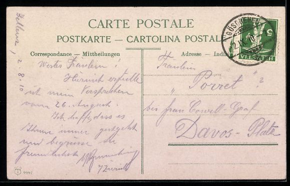 Cartoline postali: AK Bellinzona, Piazza – Usato da Berlin venduto da bartko-reher 1