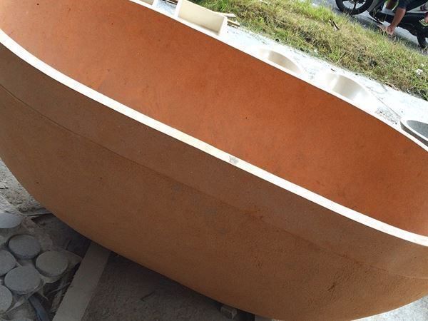 Vasche da bagno: Badewanne Freistehend Wanne Terrazzo – Nuovo e nell'imballaggio originale da Daisendorf venduto da Wohn-Kult 1