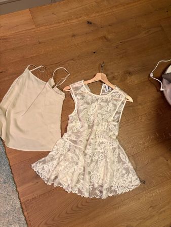 ☀️Sommerliches Set Spitzentop  und unter TopGrösse 38 neu