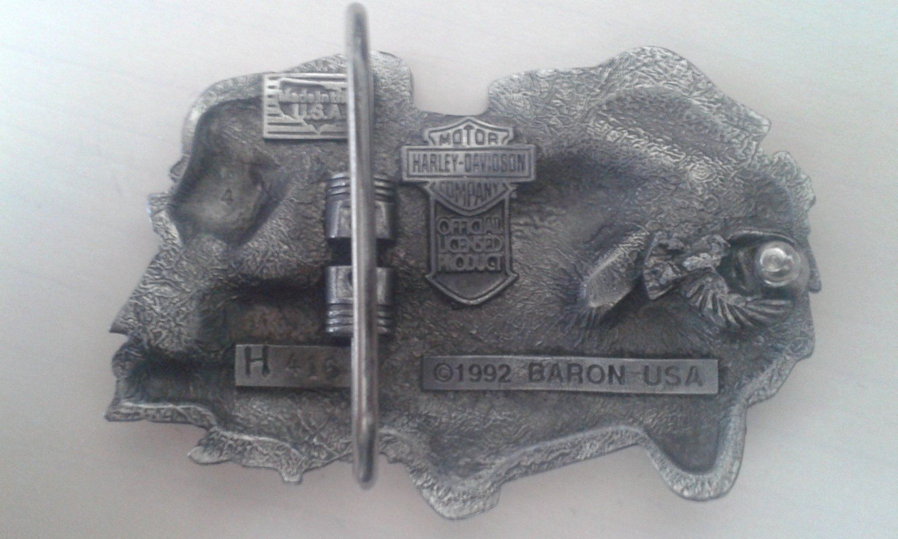 Harley-Davidson Fibbie per cinture: Harley-Davidson # H416 Gürtelschnalle – Nuovo e nell'imballaggio originale da Schinznach-Bad venduto da Chico_Bo 1