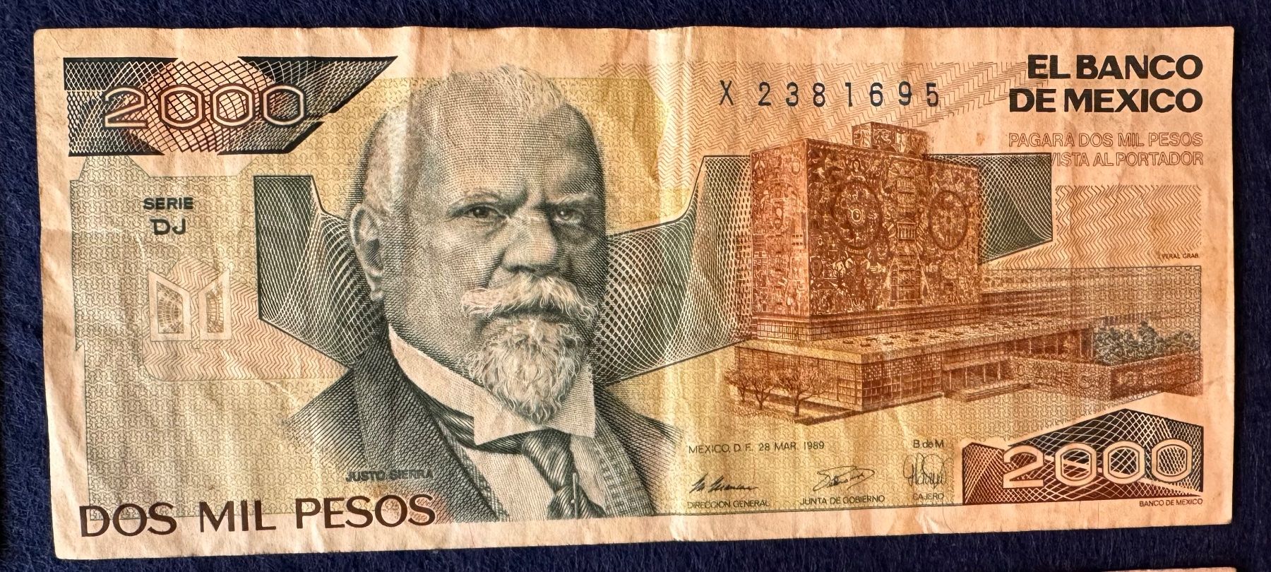 Banconote: 5 schöne Banknoten Mexico ab 1981 – Usato da Andwil SG venduto da Ariisa1234 3