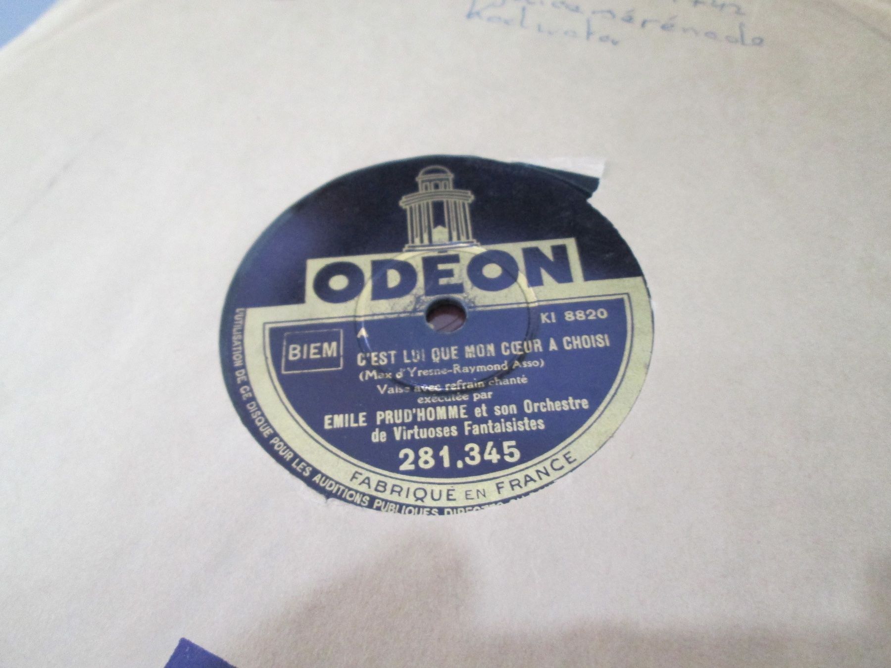 Schallplatten: DISQUES 78 TOURS – Gebraucht aus Lausanne von Leag 4