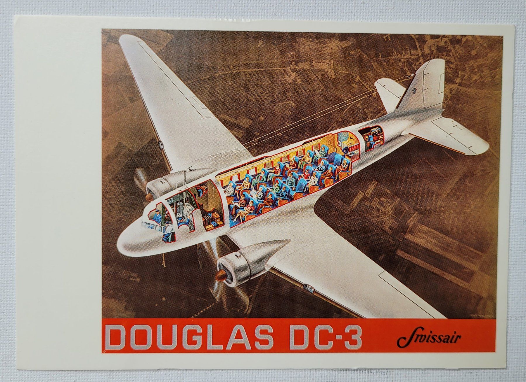 Ansichtskarten: SWISSAIR – DOUGLAS DC-3 – Neu (gemäss Beschreibung) aus Neftenbach von Mador6