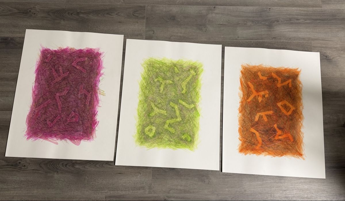 Dipinti: Abstrakte Kunst auf Papier - Original - Unikat – Usato da Gunten venduto da starfish3