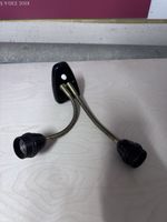 Wandleuchte 2 flammig flexibel Messing/Schwarz gebraucht